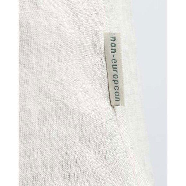 Concealed Stand Linen Shirt - Nat - Detail 2