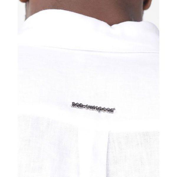 Formal Linen Shirt - White - Back detail