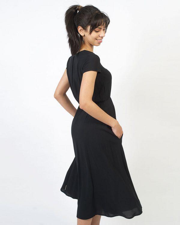 Casual Dress - Black - Side back