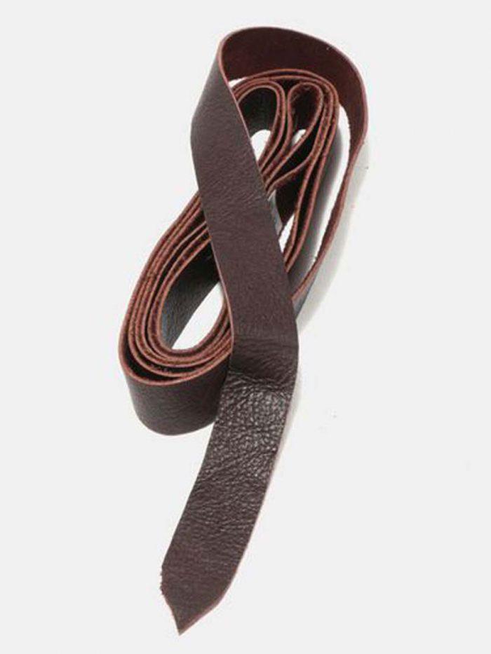 Wrap Belt - Dark Brown - Front detail