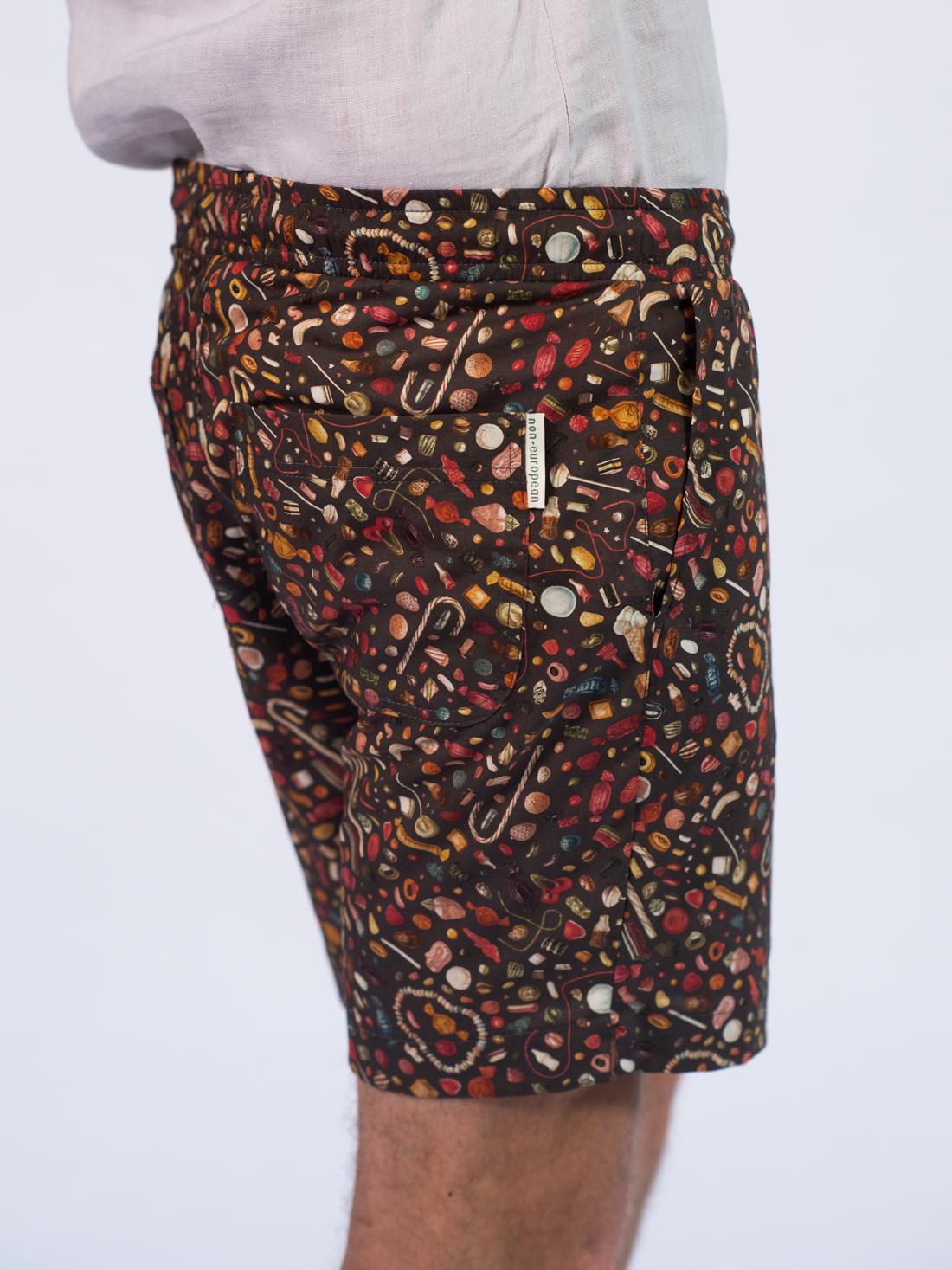 FUN Boxy Shorts ~ Vintage Candy Print - non-european® 2024