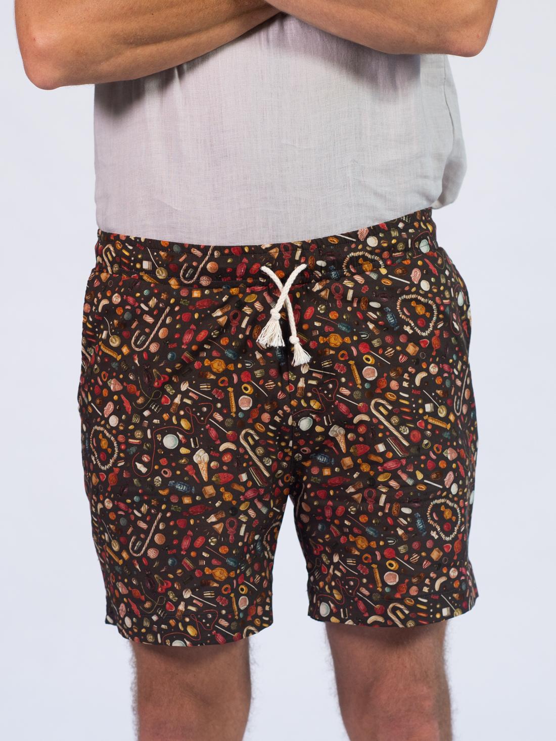 FUN Boxy Shorts ~ Vintage Candy Print - non-european® 2024
