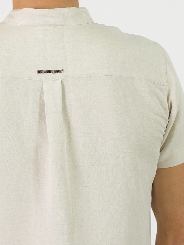 Mandarin Shirt - Natural - Detail