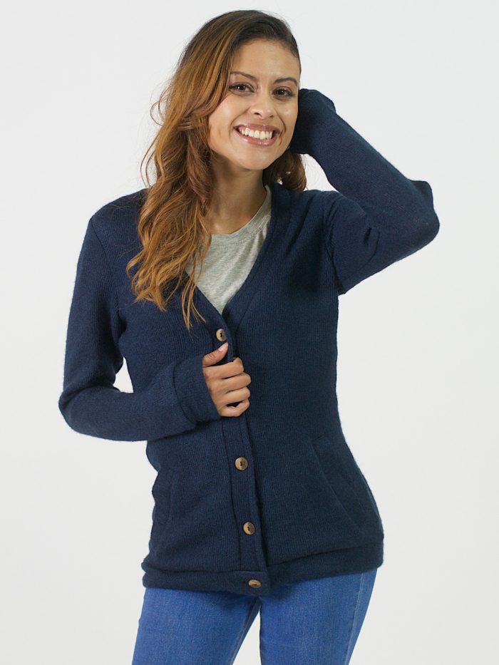 Classic Cardigan - Royal Blue - Front
