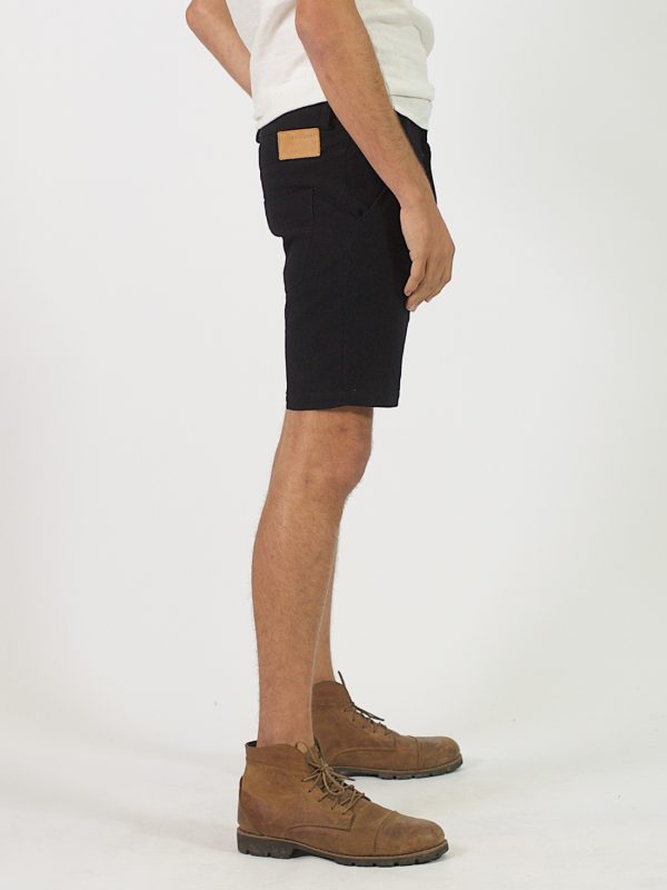Male Linen Short - Navy - Side