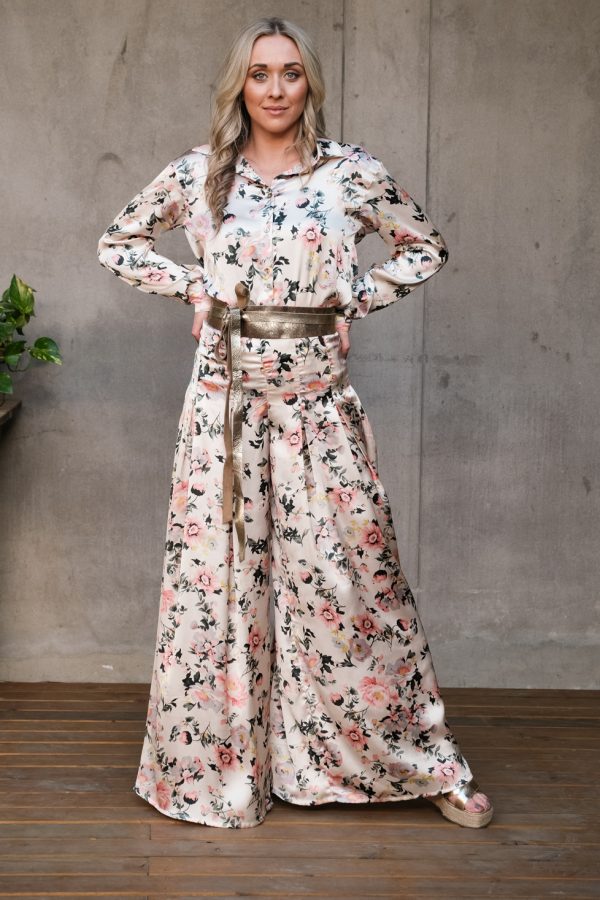 Culotte ~ Oriental Floral Print - Lifestyle Shot
